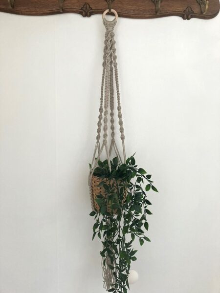 Flower pot holder from 100% linen