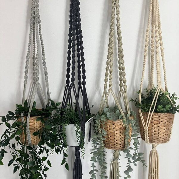 Macrame flower pot holders