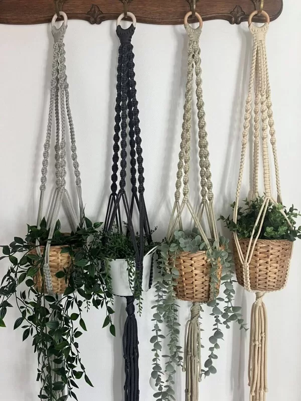 Macrame flower pot holders